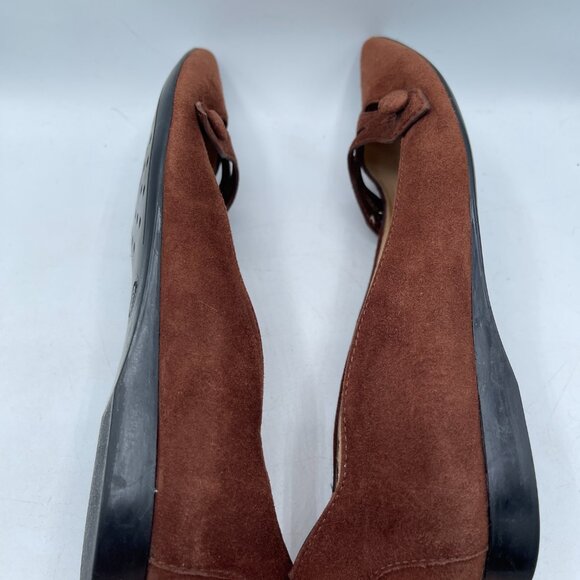 Tod's Women's Brown Suede Flats - Picture 8 of 10